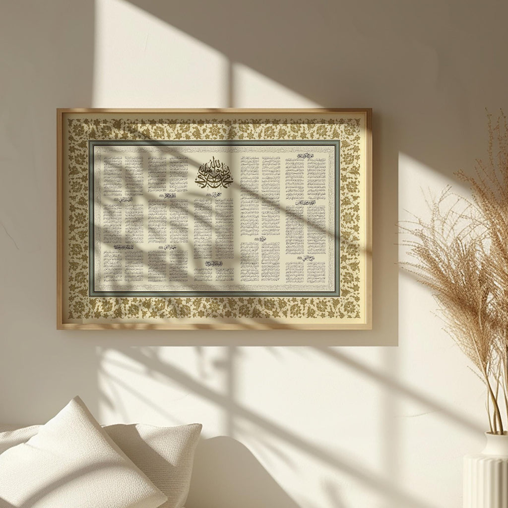 Qasidah Burdah-Floral Border